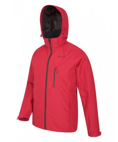 Stride Extreme Stretch Panel Mens Waterproof Jacket Red $32.90 Jackets