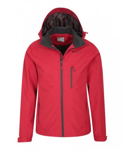 Stride Extreme Stretch Panel Mens Waterproof Jacket Red $32.90 Jackets