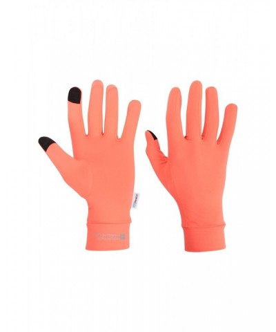Mens Polygiene Touchscreen Running Gloves Orange $11.99 Accessories