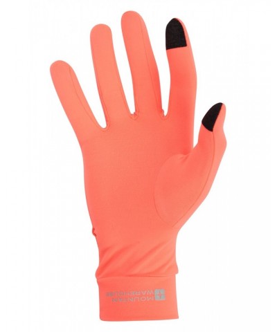 Mens Polygiene Touchscreen Running Gloves Orange $11.99 Accessories