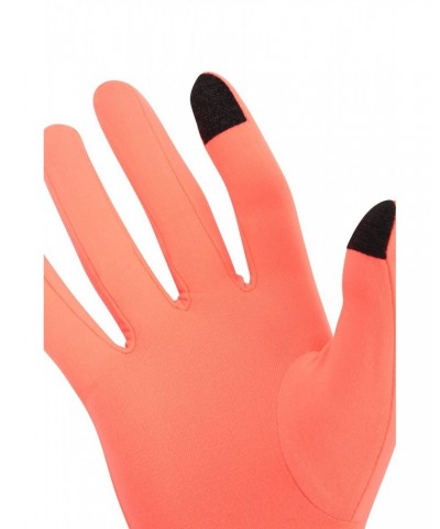 Mens Polygiene Touchscreen Running Gloves Orange $11.99 Accessories