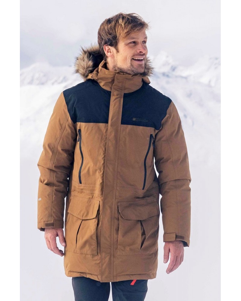 Antarctic Extreme Waterproof Mens Down Jacket Tan $60.90 Jackets