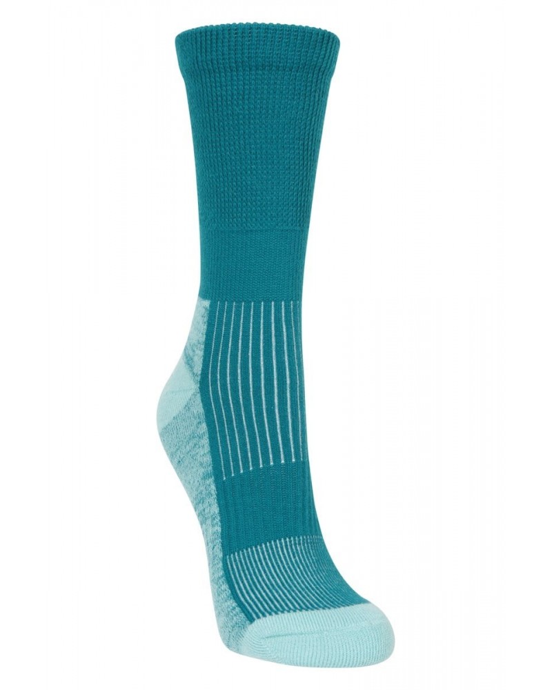 IsoCool Womens Mid-Calf Hiker Socks Teal $10.43 Accessories
