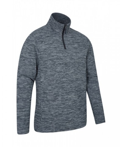 Idris Textured Mens Fleece Navy $17.39 Fleece