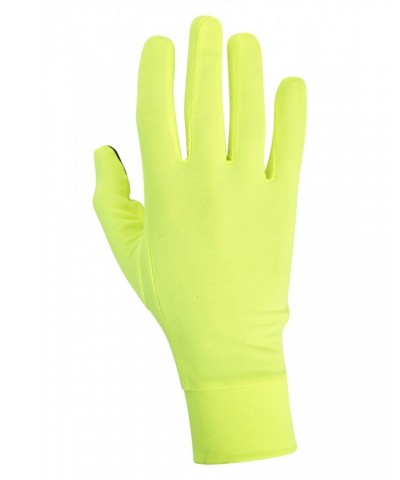 Mens Polygiene Touchscreen Running Gloves Lime $10.19 Accessories