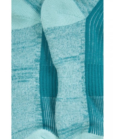 IsoCool Womens Mid-Calf Hiker Socks Teal $10.43 Accessories