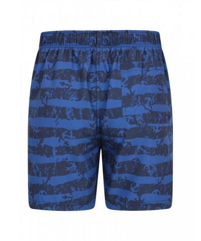 Aruba Printed Mens Swim Shorts Navy $14.49 Pants