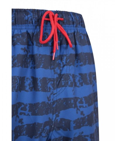 Aruba Printed Mens Swim Shorts Navy $14.49 Pants