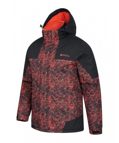 Shadow Mens Printed Ski Jacket Orange $27.50 Jackets