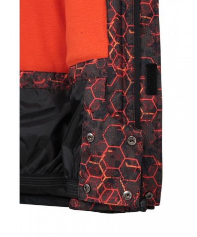 Shadow Mens Printed Ski Jacket Orange $27.50 Jackets