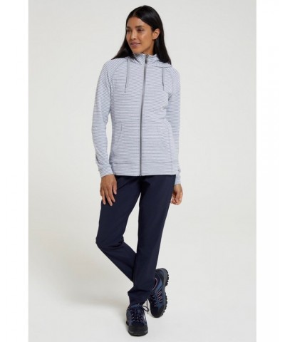 Woolamai Womens Full-Zip Hoodie Grey $22.26 Tops