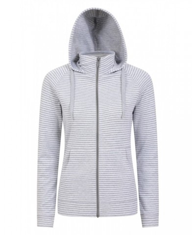 Woolamai Womens Full-Zip Hoodie Grey $22.26 Tops