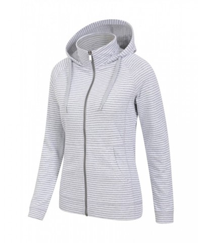 Woolamai Womens Full-Zip Hoodie Grey $22.26 Tops