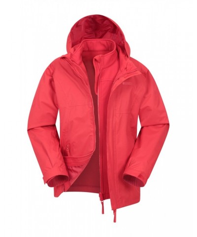 Bracken Extreme 3 in 1 Kids Waterproof Jacket Red $38.40 Jackets