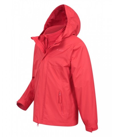 Bracken Extreme 3 in 1 Kids Waterproof Jacket Red $38.40 Jackets