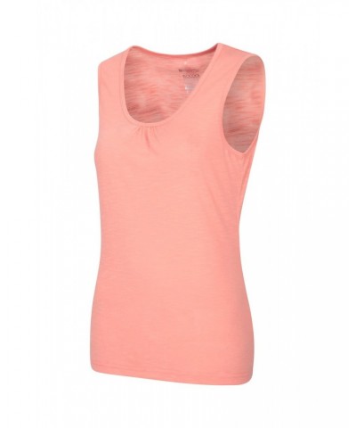 Agra Quick-Dry Slub Womens Tank Top Coral $10.59 Tops