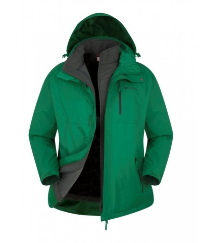 Bracken Extreme 3 in 1 Mens Waterproof Jacket Green $58.50 Jackets