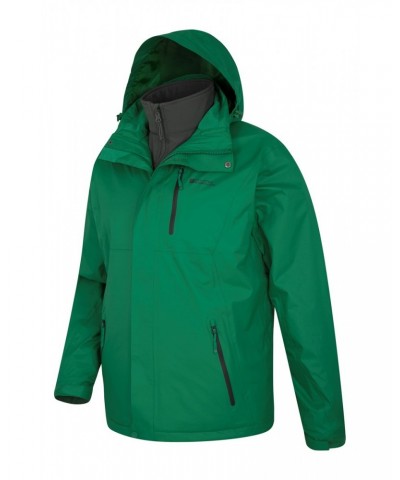 Bracken Extreme 3 in 1 Mens Waterproof Jacket Green $58.50 Jackets