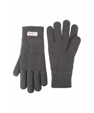 Thinsulate Mens Knitted Gloves Grey $14.49 Accessories