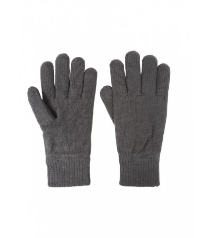 Thinsulate Mens Knitted Gloves Grey $14.49 Accessories