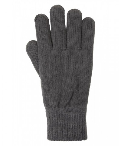 Thinsulate Mens Knitted Gloves Grey $14.49 Accessories