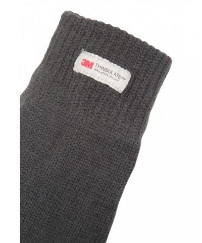 Thinsulate Mens Knitted Gloves Grey $14.49 Accessories