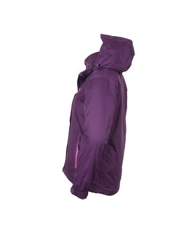 Bracken Extreme Womens 3 in 1 Waterproof Jacket Purple $55.20 Jackets