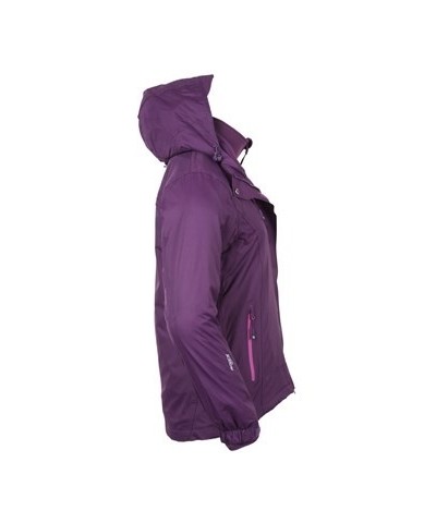 Bracken Extreme Womens 3 in 1 Waterproof Jacket Purple $55.20 Jackets