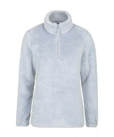Teddy Womens Half-Zip Fleece Pale Blue $18.80 Fleece