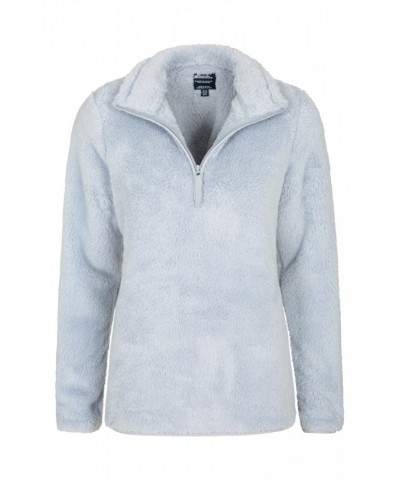 Teddy Womens Half-Zip Fleece Pale Blue $18.80 Fleece