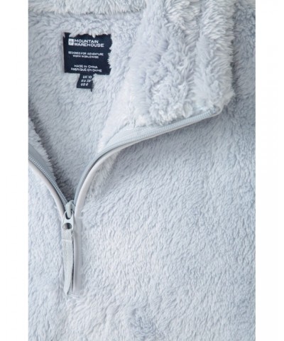 Teddy Womens Half-Zip Fleece Pale Blue $18.80 Fleece