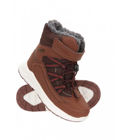 Denver Kids Adaptive Waterproof Snow Boots Brown $18.24 Ski