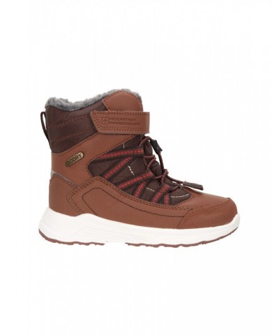 Denver Kids Adaptive Waterproof Snow Boots Brown $18.24 Ski