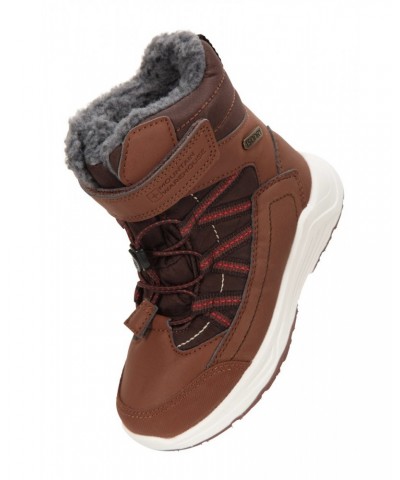 Denver Kids Adaptive Waterproof Snow Boots Brown $18.24 Ski