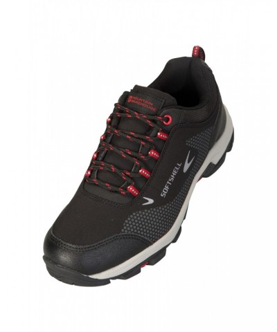 Softshell Kids Hiking Shoes Jet Black $18.54 Footwear