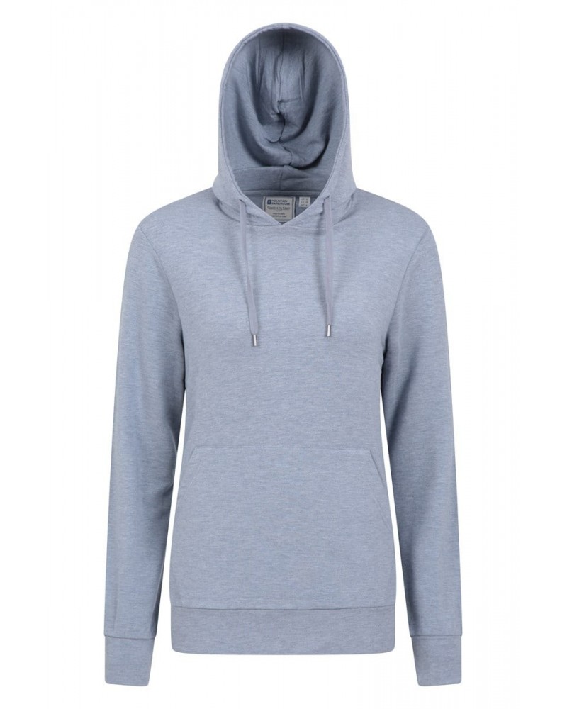 Womens Loungewear Fleece Hoodie Blue $19.13 Fleece