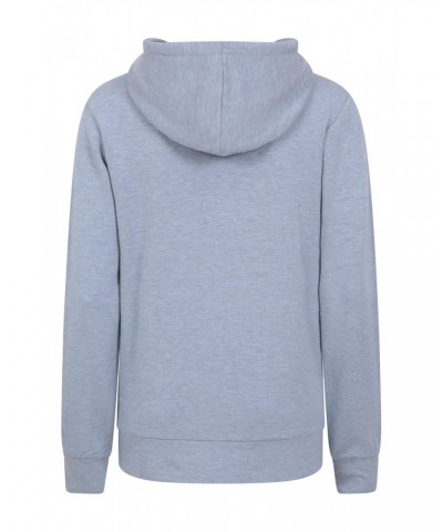 Womens Loungewear Fleece Hoodie Blue $19.13 Fleece