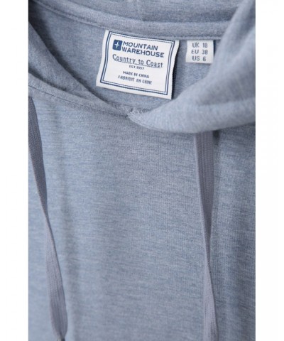 Womens Loungewear Fleece Hoodie Blue $19.13 Fleece