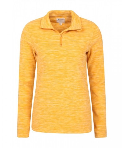 Snowdon Melange Womens Half-Zip Fleece Mustard $12.50 Fleece