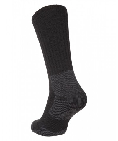 Extreme Trek Mens Merino Wool Mid-Calf Socks Black $14.49 Accessories