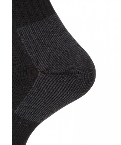 Extreme Trek Mens Merino Wool Mid-Calf Socks Black $14.49 Accessories