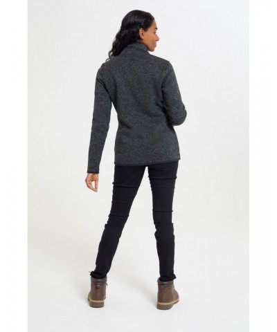 Idris Womens High Neck Fleece Black $14.74 Fleece