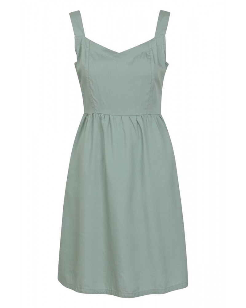 Summer Time Chambray Womens Dress Khaki $18.45 Dresses & Skirts