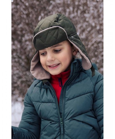 Kids Fleece-Lined Trapper Khaki $14.99 Ski