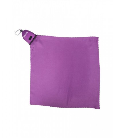 Clip Travel Towel - 40 x 40cm Purple $9.71 Travel Accessories