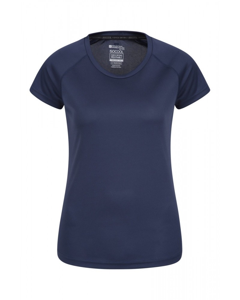 Endurance Womens T-Shirt Navy $11.39 Active