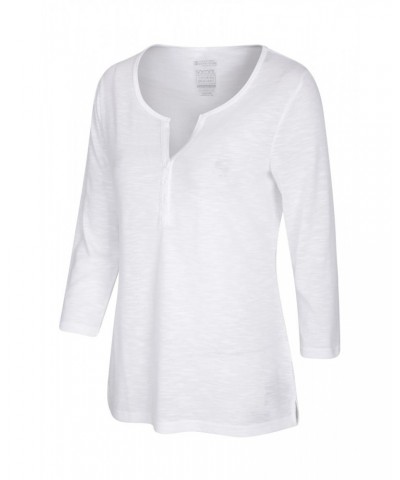 Paphos Womens Quick-Dry UV Button Top White $16.17 Tops