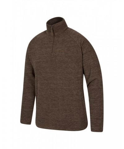 Snowdon Mens Micro Fleece Brown $13.49 Fleece