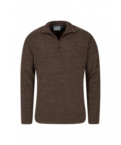 Snowdon Mens Micro Fleece Brown $13.49 Fleece