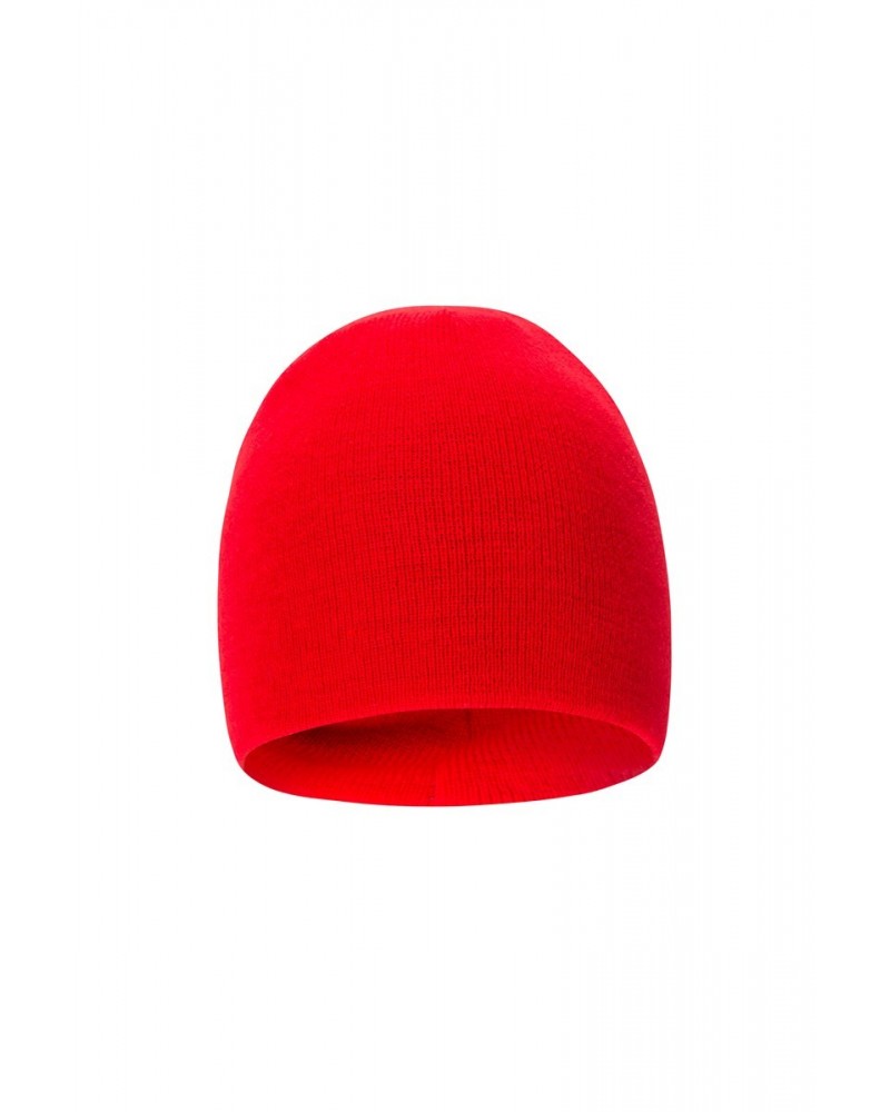 St Anton Mens Beanie Dark Red $10.25 Accessories